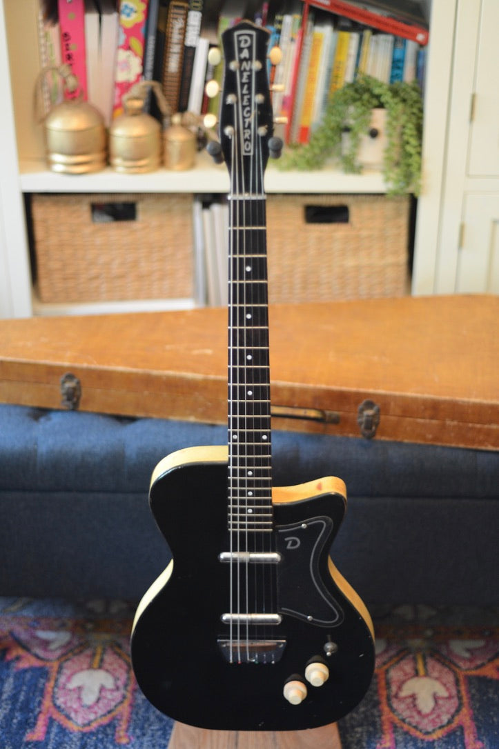 1956 Black Danelectro U-2 w/ Tweed Case