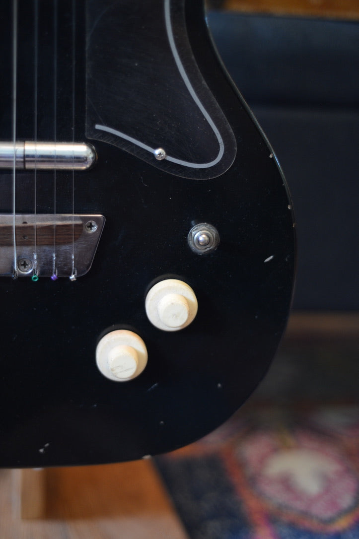 1956 Black Danelectro U-2 w/ Tweed Case
