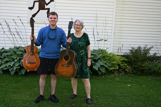 Saved from the Dump! 1950 Gibson J-45 and 1907 Gibson L-1 in Colebrook, New Hampshire