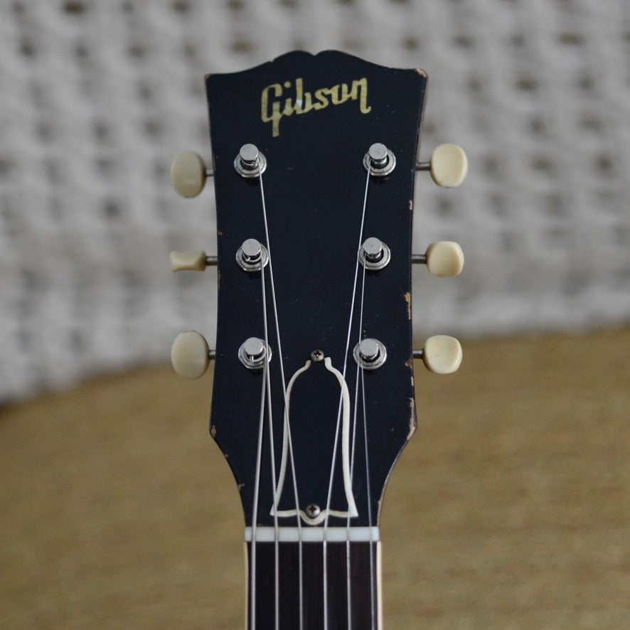 Gibson ES-330 headstock with original truss rod cover and tuners