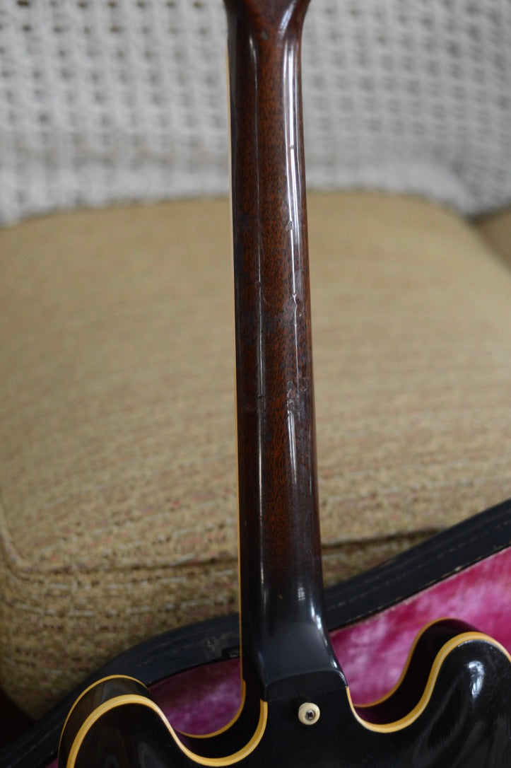 Shows playwear on 1960 Gibson ES-330 neck with original finish
