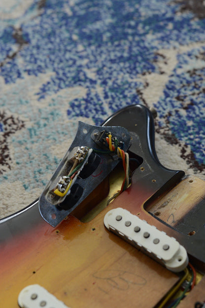Close up of Fender Jaguar rhythm circuit 