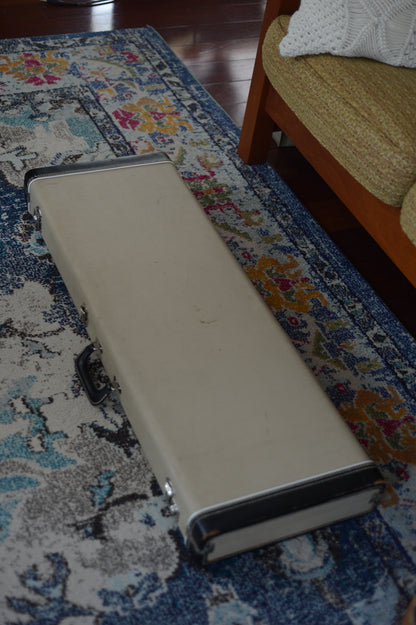 Original white tolex case for fender offset