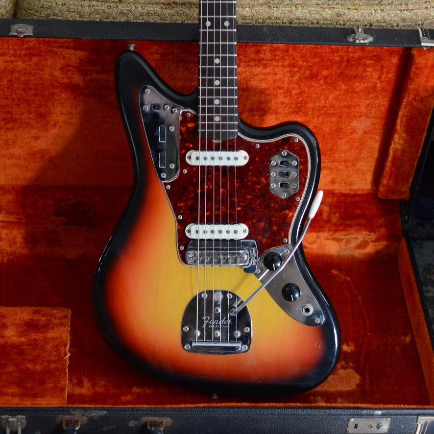 Pre-CBS fender jaguar in sunburst finish clean condition