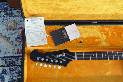 Gibson Firebird headstock in yellow case with original gibson tag and receipt from 1967