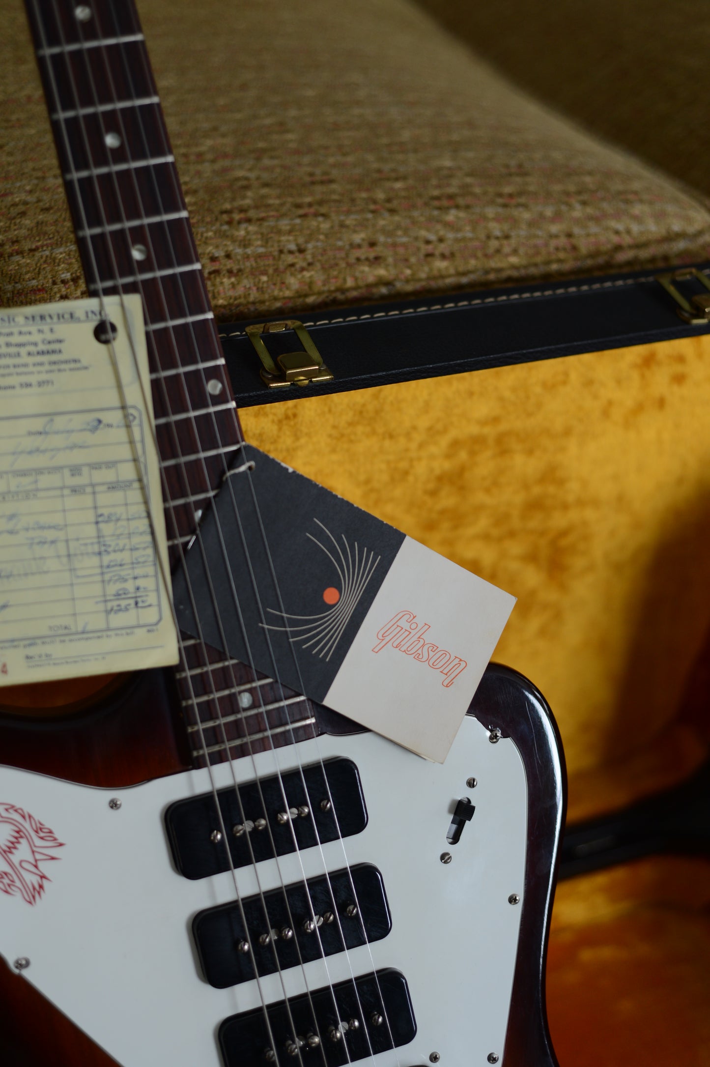 Original hang tag from 1965 Gibson