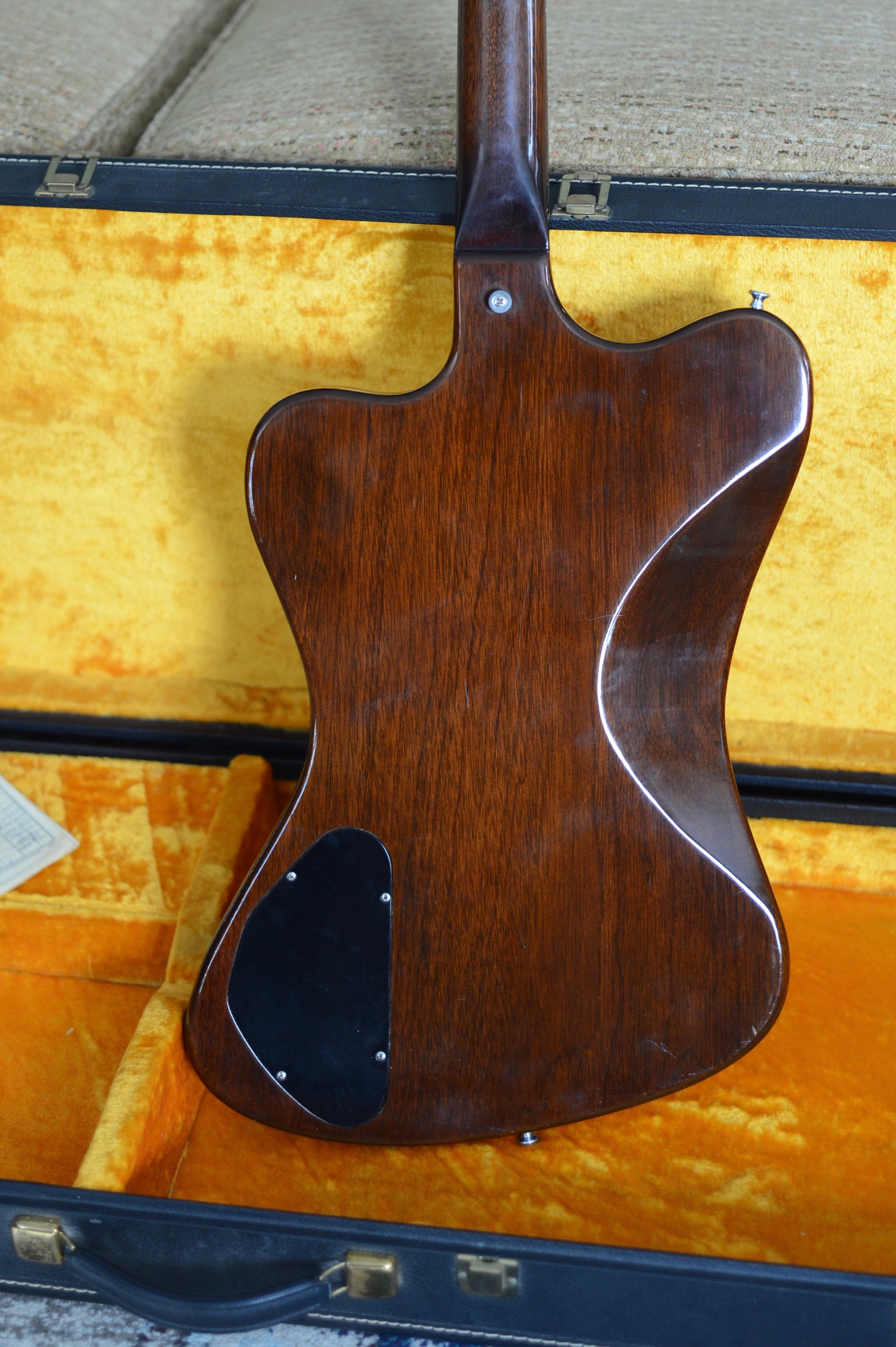 Back of sunburst 1965 Gibson Firebird III