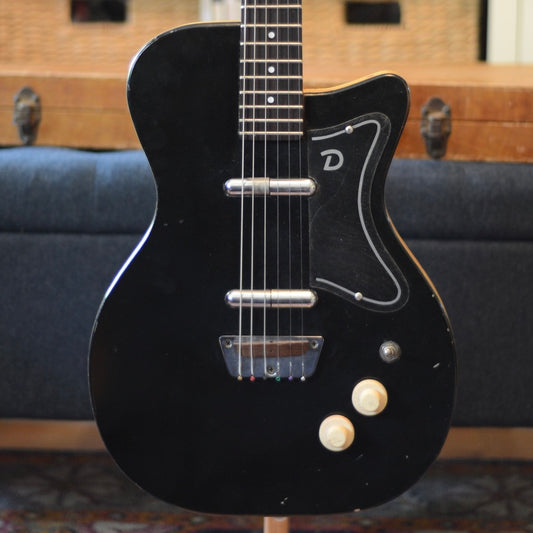 1956 Black Danelectro U-2 w/ Tweed Case