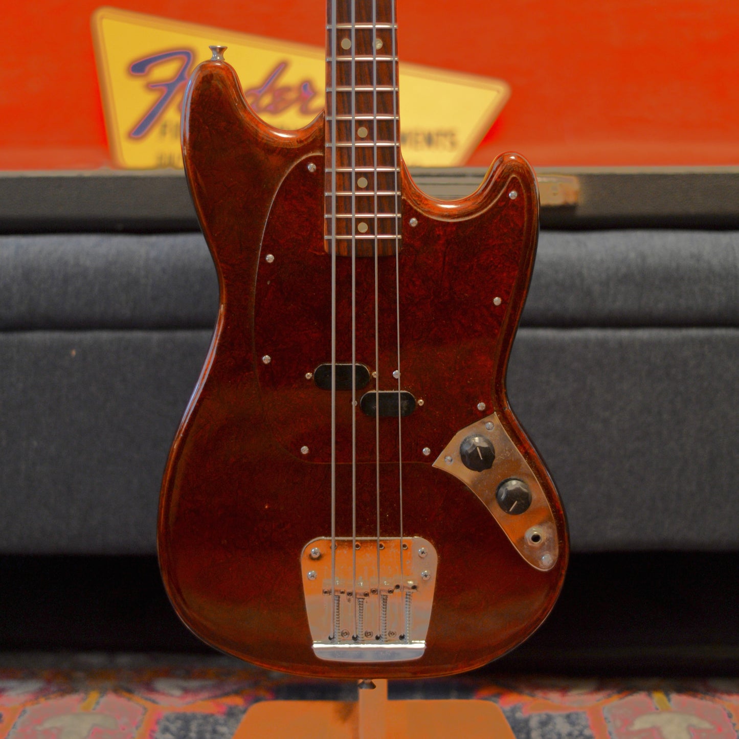 1967 Fender Mustang Bass Copper Swirl Refin
